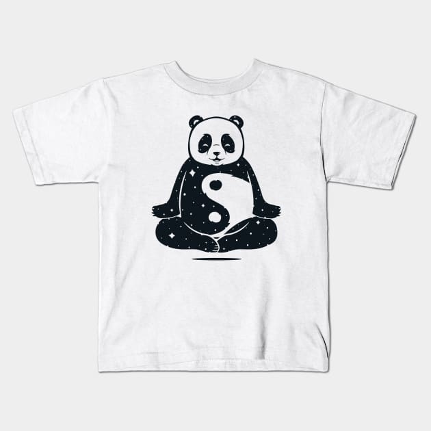 Yin Yang Panda Kids T-Shirt by Eilex Design